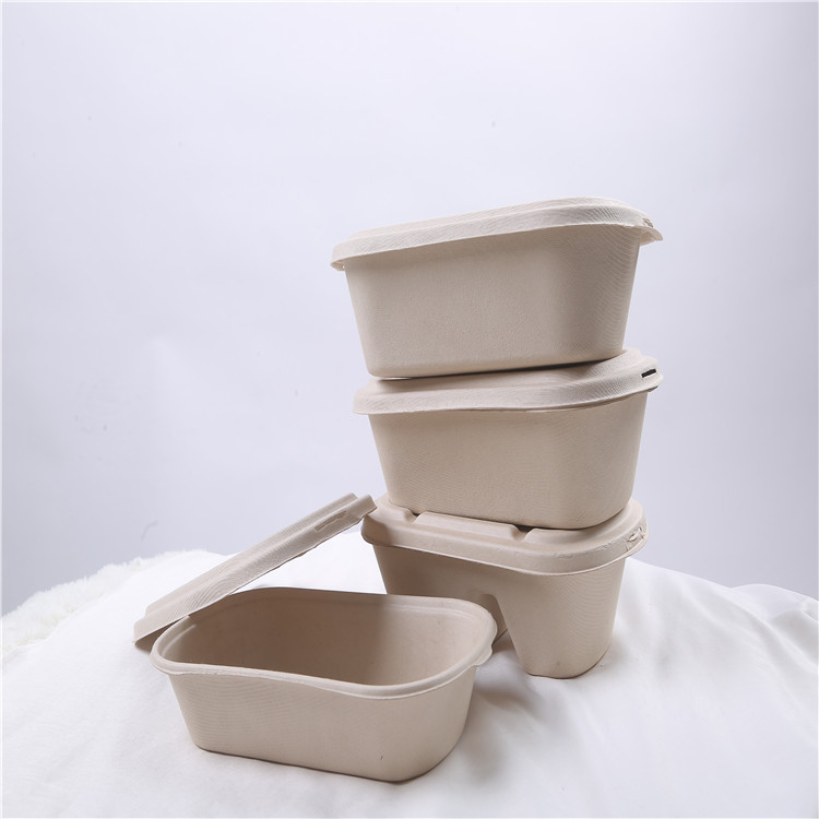 常年供应一次性纸浆餐盒沙拉盒外卖打包盒环保可降解