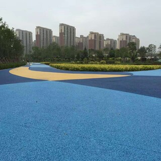 信阳光山县彩色透水混凝土地坪厂家,无沙混凝土图片2