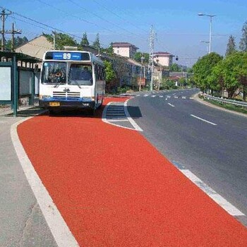 大庆透水压花压模彩色沥青彩色防滑路面厂家施工队