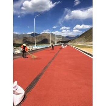 昭通昭陽(yáng)壓花彩色防滑彩色透水彩色瀝青路面廠(chǎng)家施工隊(duì)
