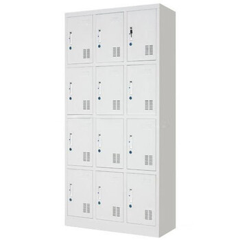 北京白色文件柜租赁木质柜12门锁匙储物柜出租