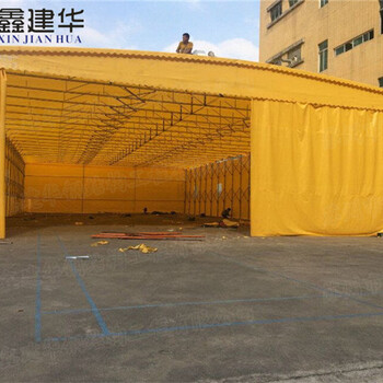 天津市移动式雨篷停车雨棚价格大型电动伸缩雨棚