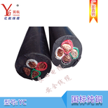 亿航线缆铜芯橡套电缆线YC4x10耐磨防水机械软电缆图片0