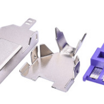 AM焊线三件式紫5A大电流闪充公头华为手机USB快充插头