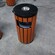 防腐塑木垃圾桶