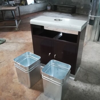 培训中心垃圾桶系列青蓝大容量果皮箱户外环保垃圾桶
