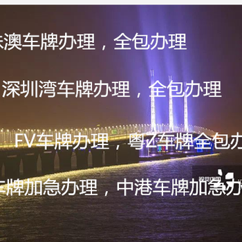 2019年FV两地车牌办理新规指南