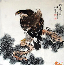 2019年松鹰图字画哪里发现多图片