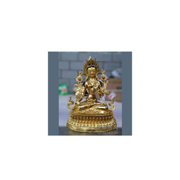 黄铜白度母藏传尼泊尔佛像树脂文殊菩萨西方三圣阿弥陀佛观音供奉