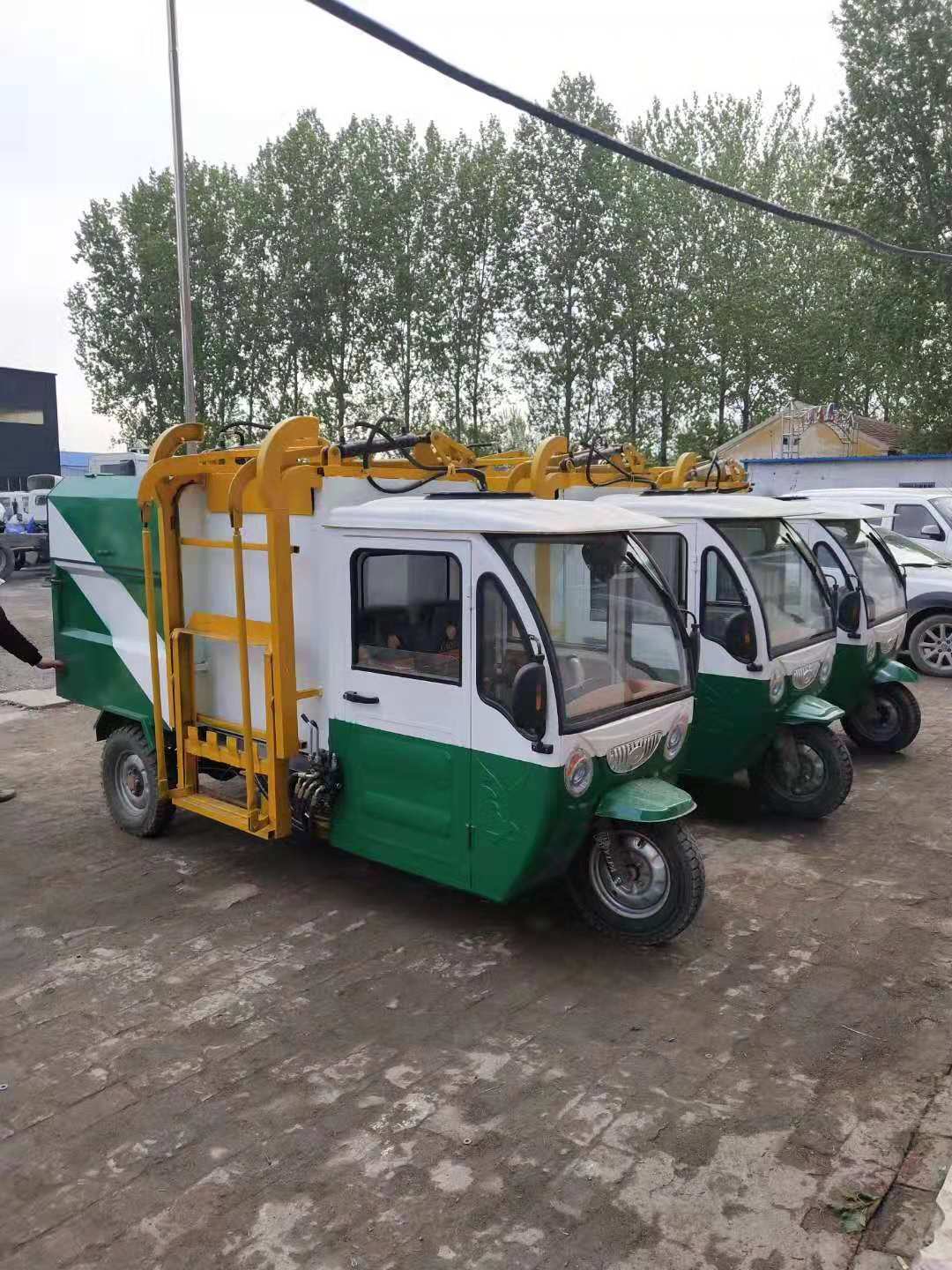 忻州三方电动垃圾车-垃圾运输车图片