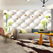 欧式3D软包百合软包壁画客厅电视背景墙纸现代简约沙发背胶墙布