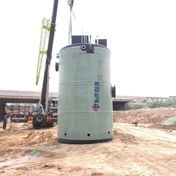 江西一体化雨水泵站作用玻璃钢预制泵站