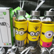 300ml漂流瓶透明玻璃杯便携水杯防漏耐热水瓶玻璃随手杯图片