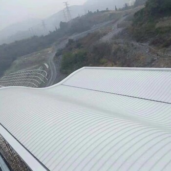 扇形铝镁锰板弯弧板异形铝镁锰屋面板生产安装