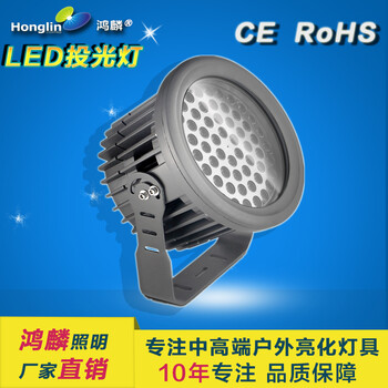 大功率LED投光燈60W90W園林防水戶外建筑廣場(chǎng)燈照明工業(yè)室外照明燈具