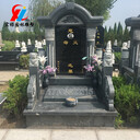 公墓墓碑碑定制中式墓碑芝麻黑山西黑墓碑土葬墓碑