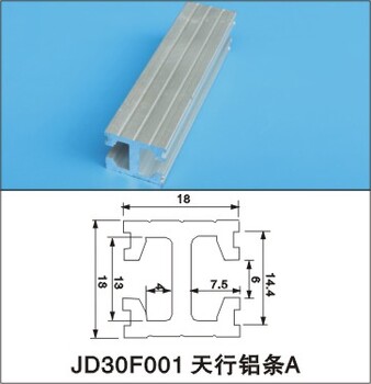 伽达机械手配件厂家治具配件AMF018001天行双槽铝条1米/条规格1818