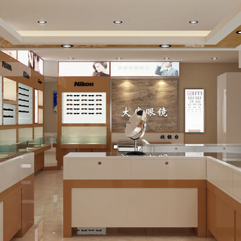 杭州眼鏡店設(shè)計(jì)裝修眼鏡展柜定制施工