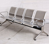 山西太原公共场所不锈钢排椅带扶手休闲椅公共场合座椅排椅
