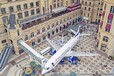 大型铁艺飞机模型飞机餐厅教学道具乘务培训机