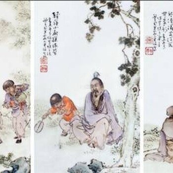 王琦瓷板画价格表王琦瓷板画回收价格普通王琦瓷板画多少钱