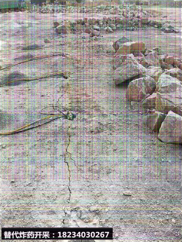 河道免爆破破拆裂石頭分石機