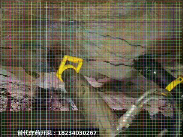 河道免爆破破拆裂石頭分石機
