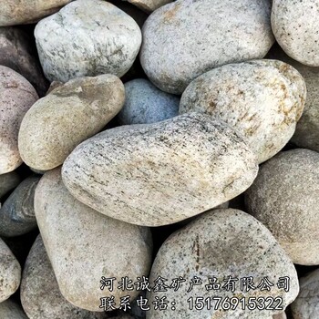 灵寿诚鑫供应杂色鹅卵石鹅卵石3-5cm黑色卵石