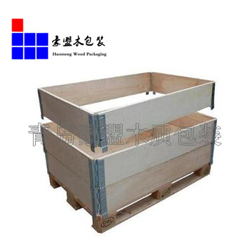 免熏蒸木箱黄岛厂家定制可上门安装加固五金设备用钢边箱