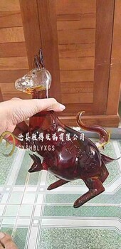 袋鼠玻璃酒瓶造型酒瓶动物酒瓶