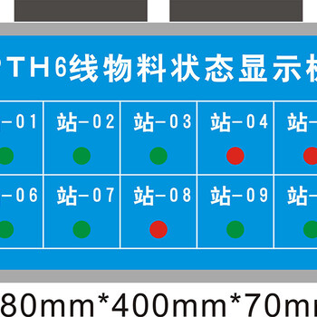 汽车零部件冲压生产线管理看板广告板电子看板安灯看板