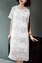 中高端连衣裙春夏女装尾货品牌库存女装批发图片