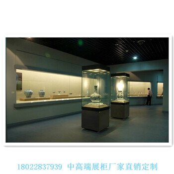 恒温恒湿博物馆展柜厂家烤漆瓷器收藏品壁龛陈列展示柜制作