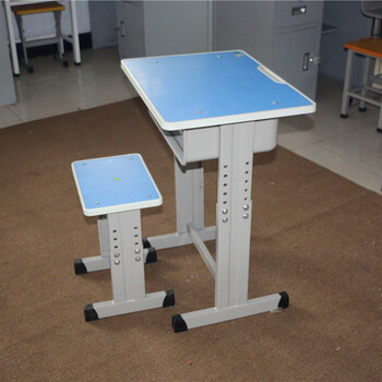文学士课桌椅可升降课桌椅钢木课桌椅定制批发课桌椅