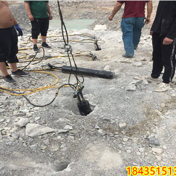 甘肃兰州劈裂机镁石破碎开采液压分裂机