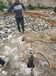 劈裂機礦山開采挖石頭土石方不能爆破用什么機械開采湖北宜昌型號大全