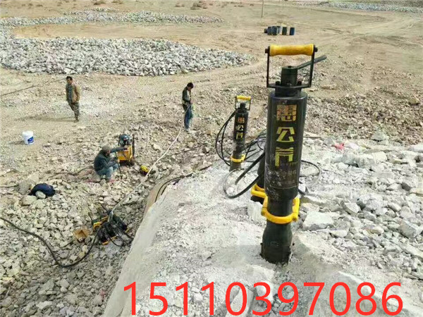 破碎锤不能用高产量矿石破碎机静态劈裂棒新疆阿拉尔
