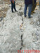 基坑开挖岩石劈石机安徽蚌埠破石深度