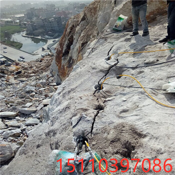 福建南平不用破碎錘破石頭快的機器使用效果