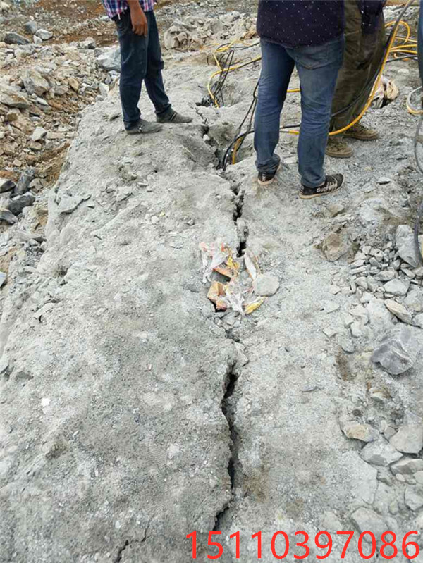 地基开挖岩石破裂静态劈石机海南琼海多少钱一套