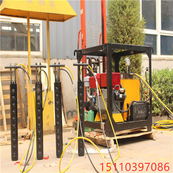 修路破石頭開(kāi)挖靜態(tài)裂石設(shè)備劈裂機(jī)