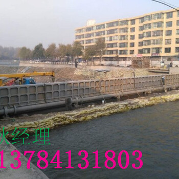 安徽翻板鋼壩施工圍堰填筑步驟示范現(xiàn)場