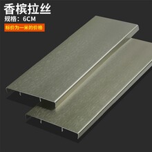 安阳哑光黑色喷涂金属铝合金踢脚线长期销售