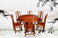 大红酸枝餐桌家具花纹工艺细琢休闲餐桌家具一站式采购