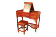 王义品牌大红酸枝梳妆台家具古典与现代结合造型设计