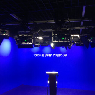 虚拟演播室蓝箱，抠像蓝箱，绿箱背景图片4