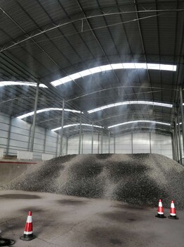 陕西省石料场煤矿场围挡喷淋降尘系统制作