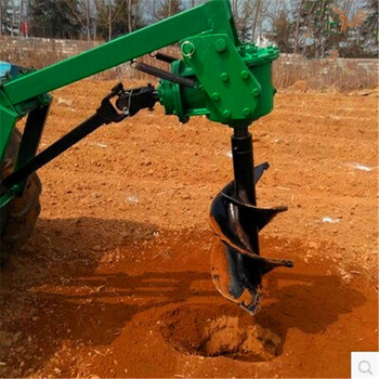 拖拉机带挖坑机地钻机瑞雷植树挖坑机挖洞机厂家供应