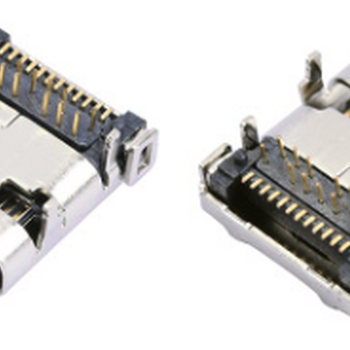 TYPE-C24Pin母座USB3.1连接器母座板上前插后贴SMT+DIP