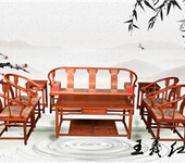 缅甸花梨家具中的虎皮纹王义红木花梨木沙发